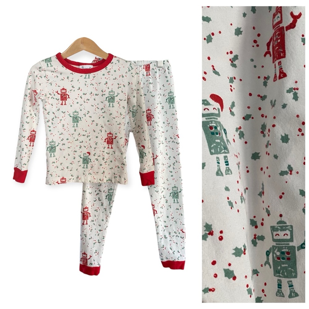Biscuit Kids Christmas Robot Pajama Set 6